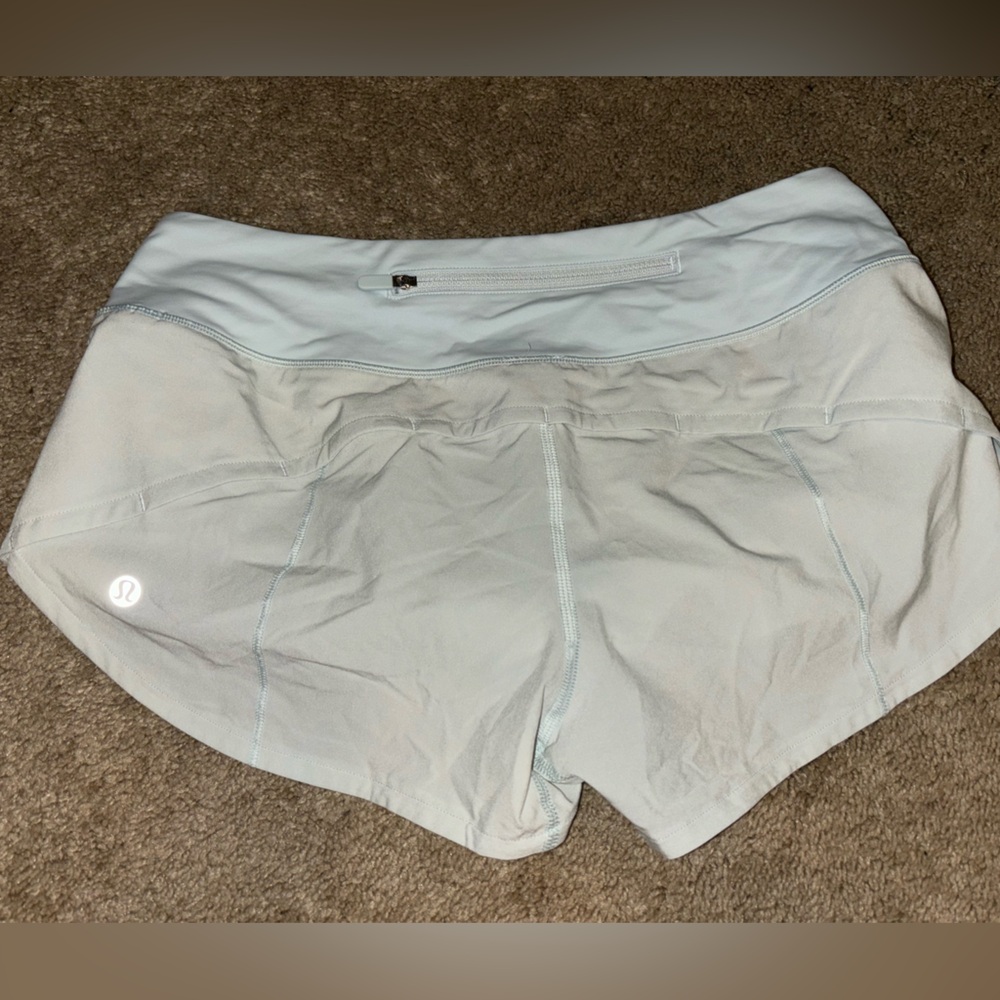 Lululemon Speed up shorts size 4 in Light blue